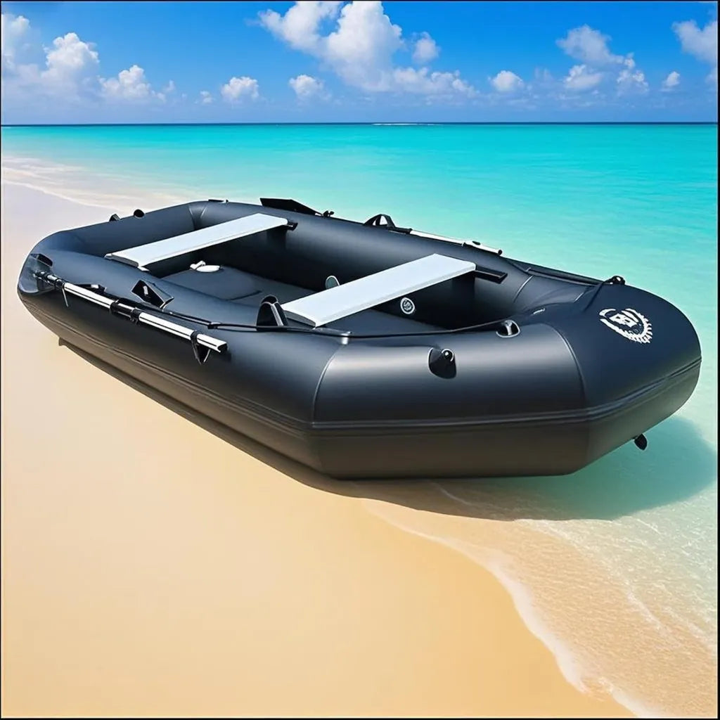 Kayak gonflable monoplace pour eaux calmes et c?ti¨¨res, capacit¨¦ 148 kg