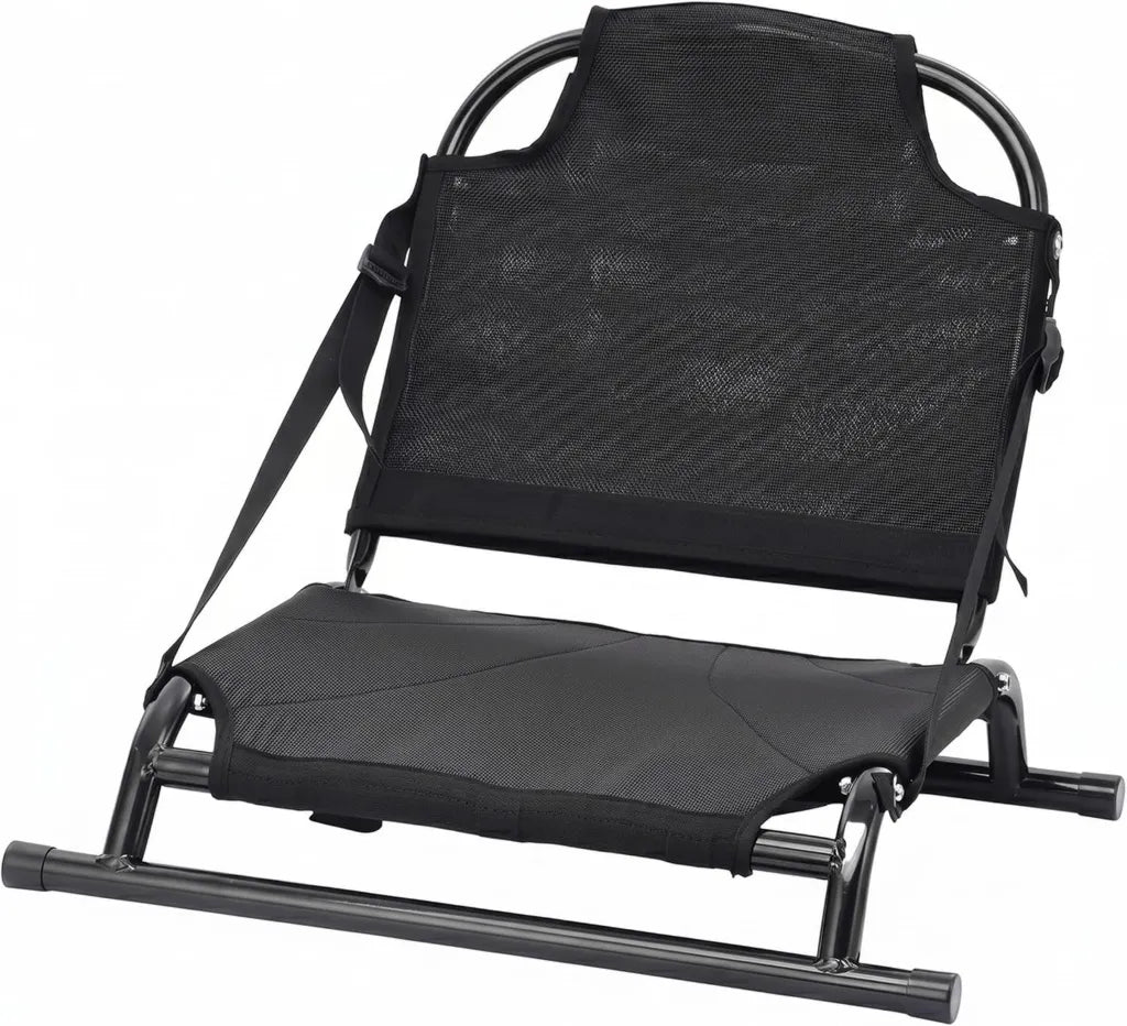 Si¨¨ge de kayak pliable avec dossier r¨¦glable et coussin respirant