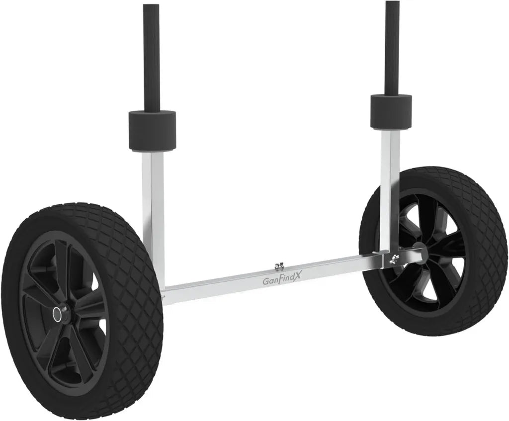 Chariot pliable et r¨¦glable pour kayak avec roues robustes et sangles