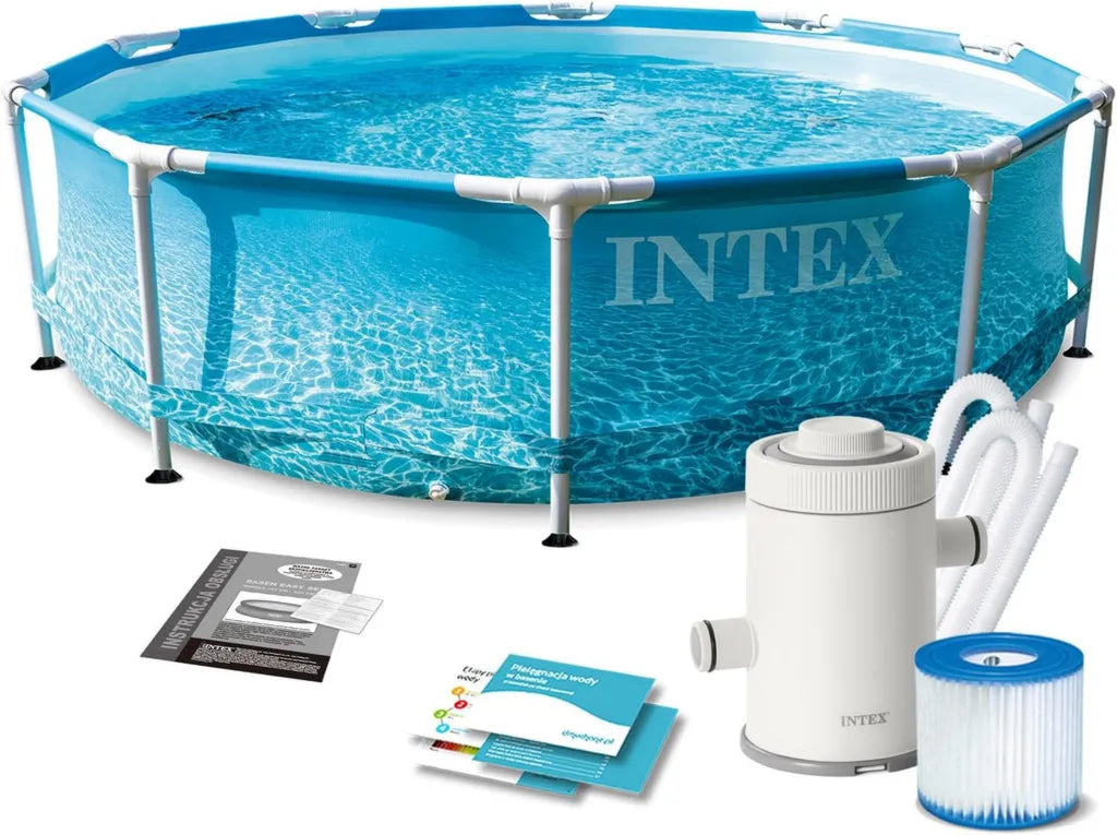 Piscine Tubulaire Intex Oc¨¦an ?3,05m x H0,76m - Ensemble Complet
