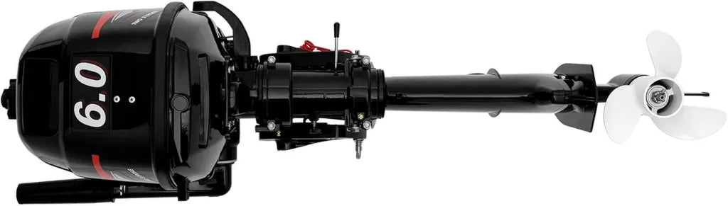 Moteur hors-bord 6 CV 2 temps compact et ¨¦conomique pour bateaux et kayaks