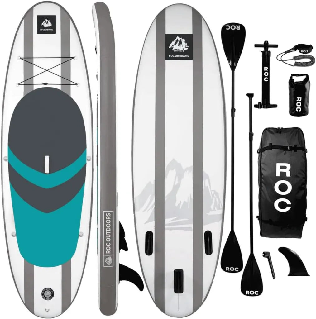 Roc Paddle Gonflable Premium avec Kit Complet, Design Large et Stable pour Tous