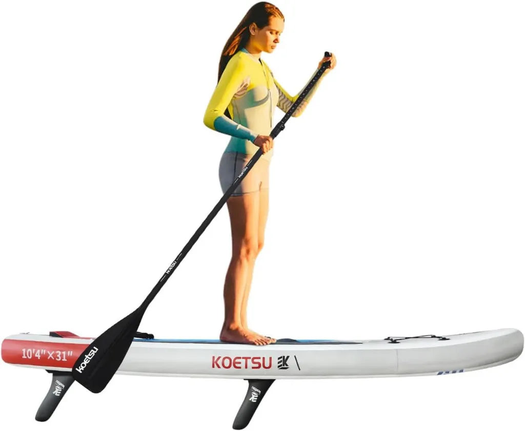 Planche de Paddle Gonflable 315 cm avec Pompe, Sac ¨¤ Dos et Ailerons