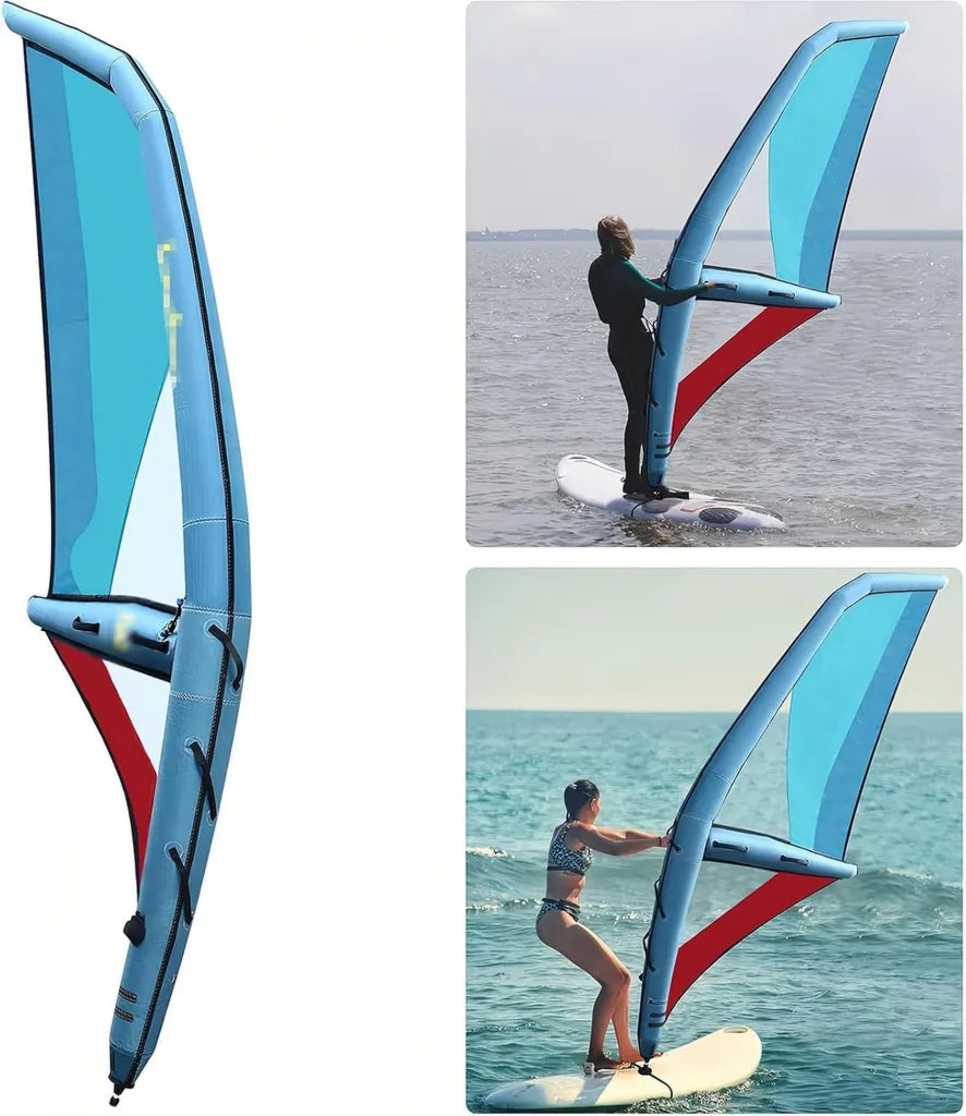 Planche ¨¤ pagaie gonflable SUP avec accessoire de voile, 45 ft2, rotation 360¡ã