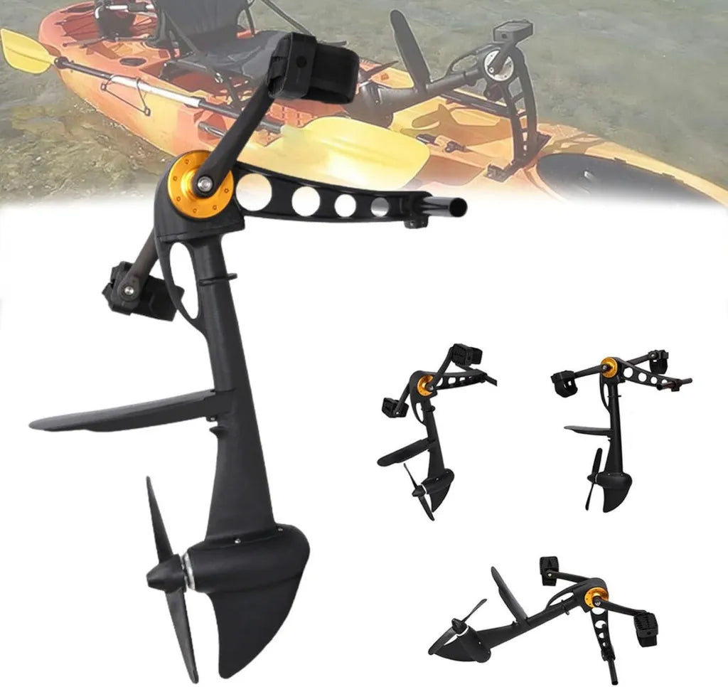 Ensemble de P¨¦dalier pour Kayak, Propulseur ¨¤ Pied Universel pour Kayaks et Bateaux Gonflables, Design Compact et Pliable pour Navigation Simplifi¨¦e