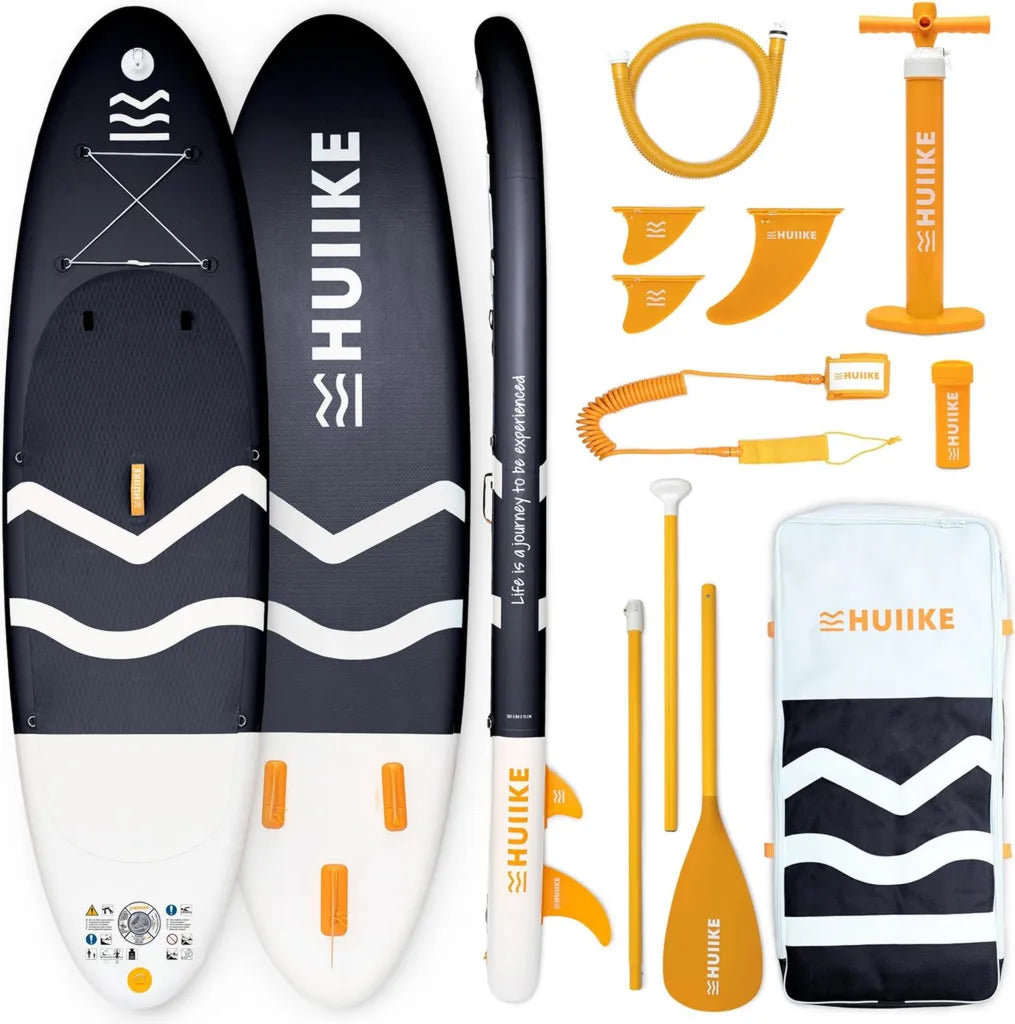 Planche Paddle Gonflable Adulte avec Accessoires Complet, Convertible en Kayak, R¨¦sistant et Stable, 305-365 cm, Charge Max 130-170 kg