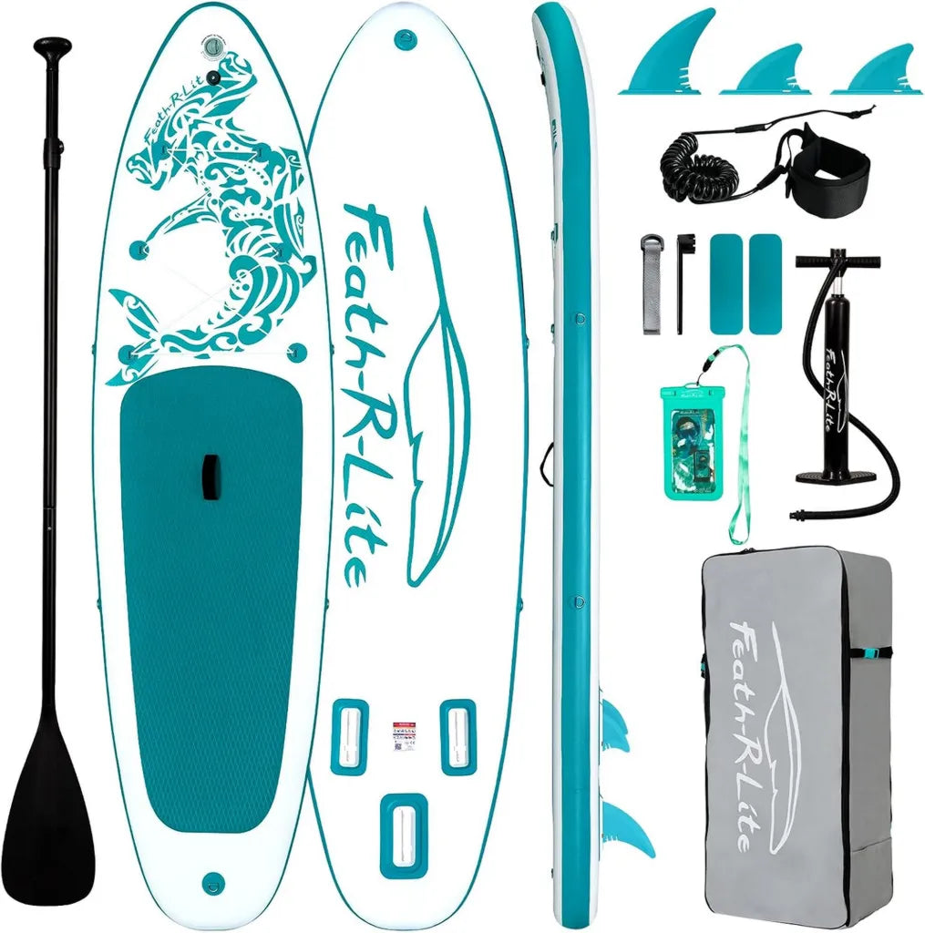 Planche de Paddle Gonflable FEATH-R-LITE pour Adultes avec Accessoires Am¨¦lior¨¦s