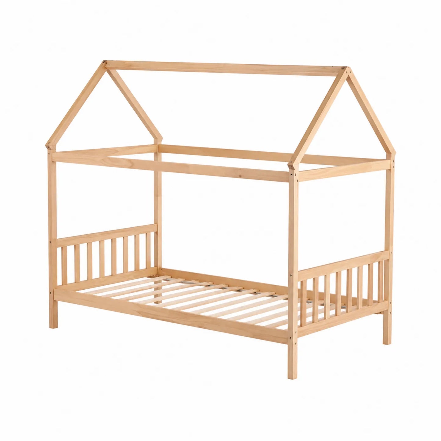 Lit cabane pour enfant en bois de pin 200x90 cm