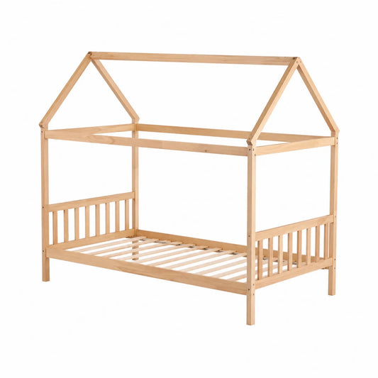 Lit cabane pour enfant en bois de pin 200x90 cm
