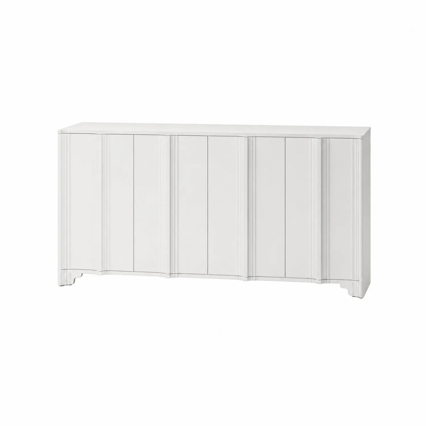 Buffet en MDF Blanc 160x40x80 cm