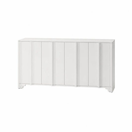 Buffet en MDF Blanc 160x40x80 cm