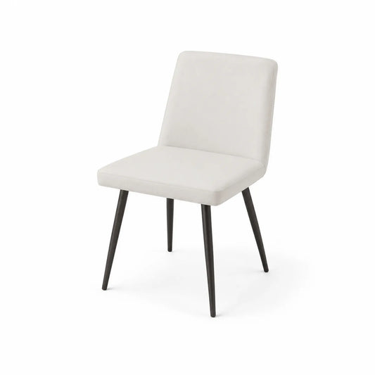 Chaise en tissu avec pieds en métal