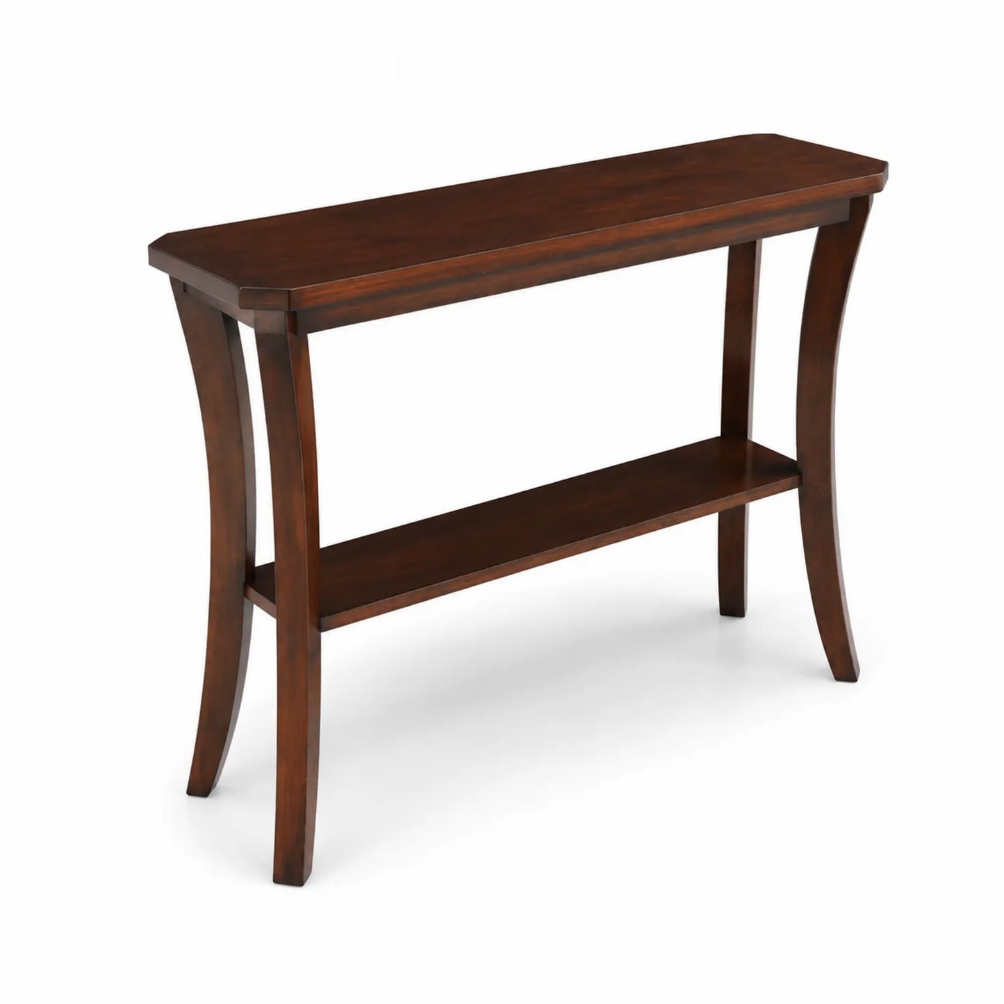 Console en bois d'acajou marron 120x30x80 cm
