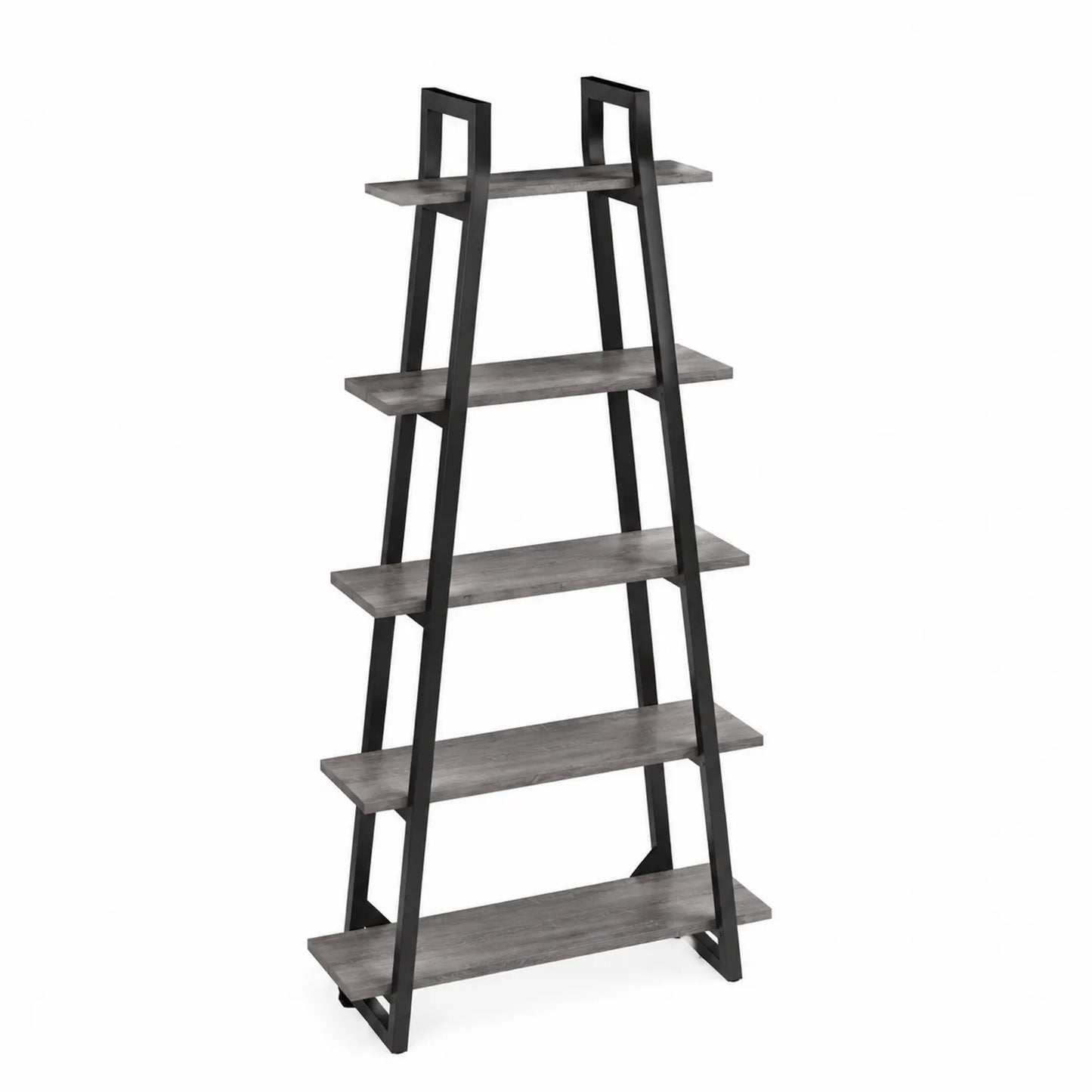 Étagère en bois et métal noir 180 cm