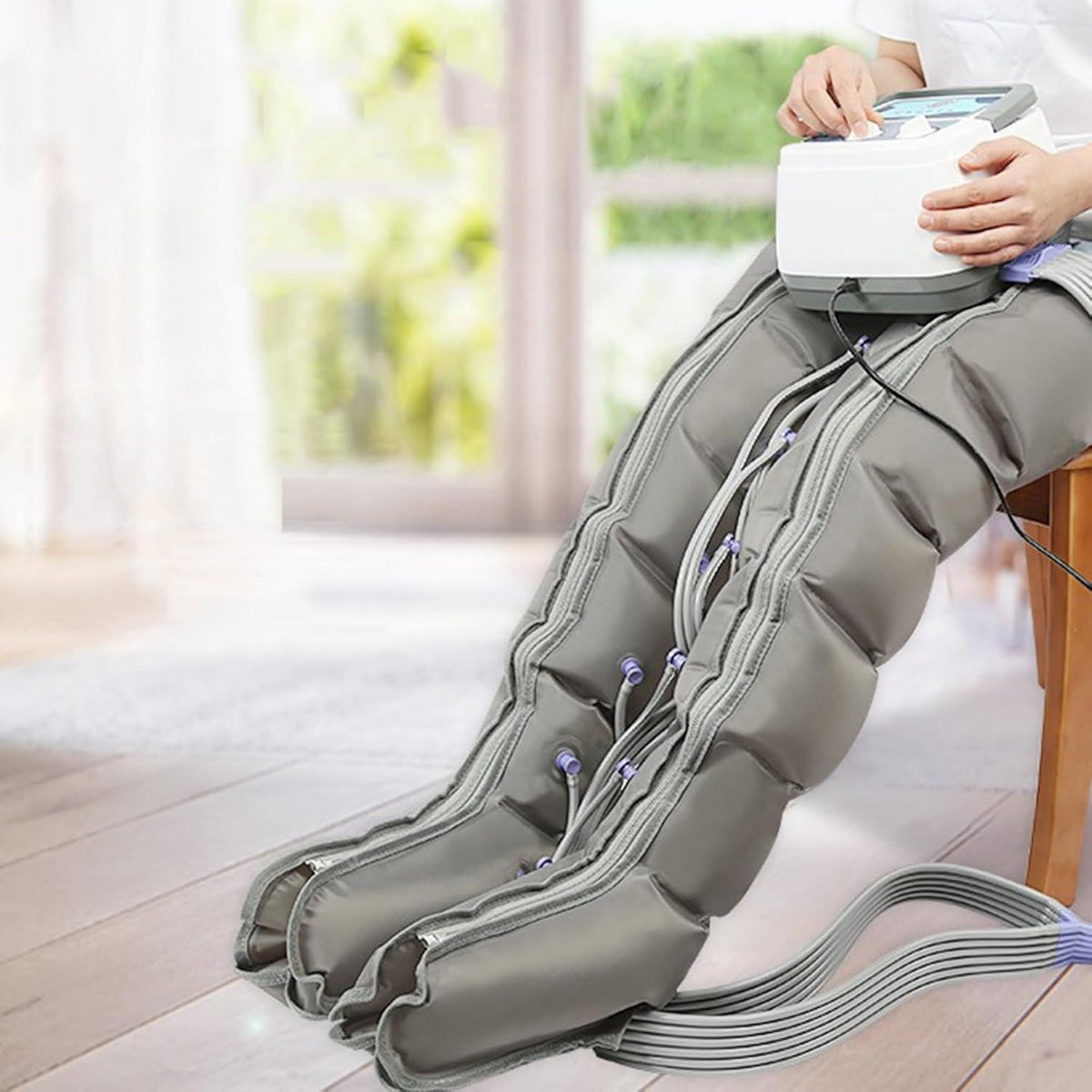 Appareil de massage - massage par compression d'air, pour pieds et jambes, MRKU