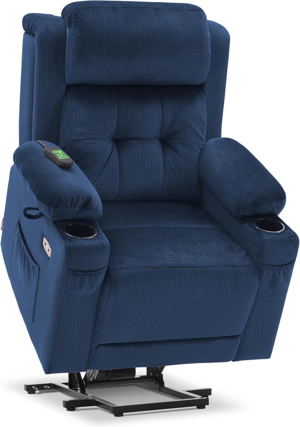 Fauteuil de massage - avec port USB, r¨¦glable, bleu