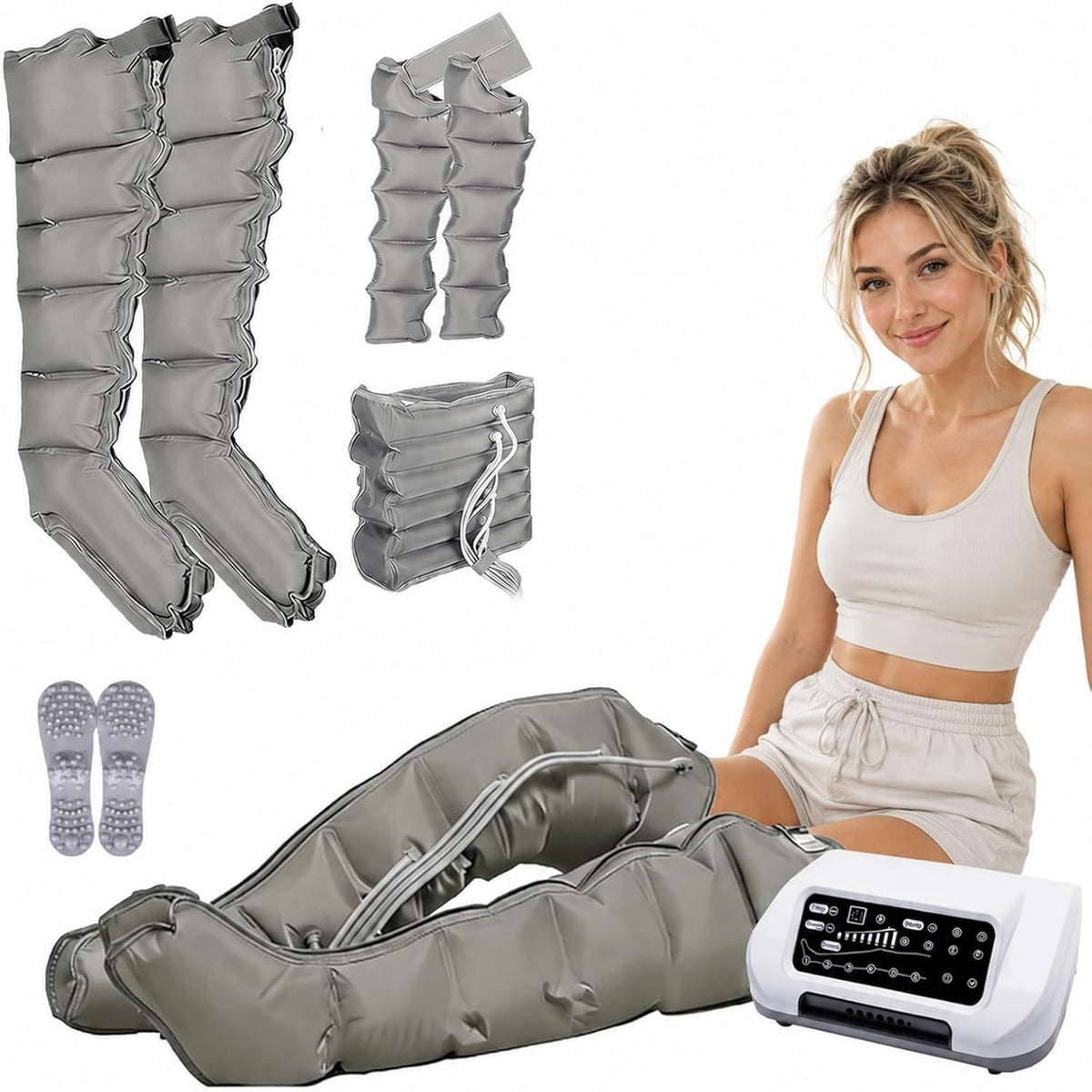 Bottes de pressoth¨¦rapie - pour pieds et jambes, 6 Chambres
