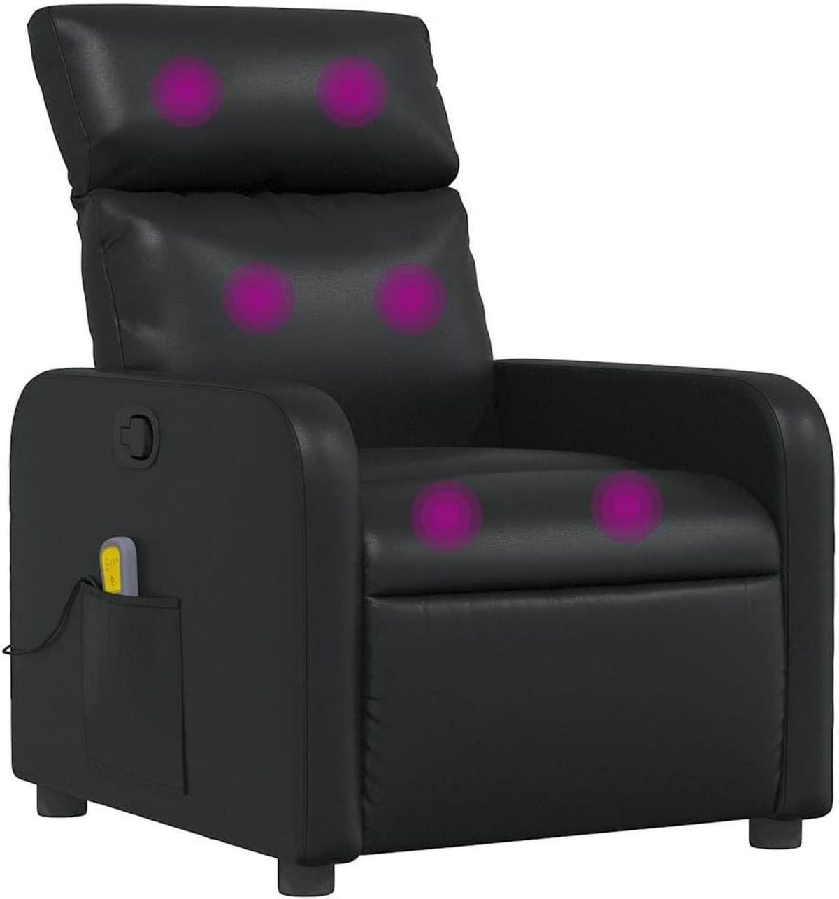 Fauteuil de massage ¨C r¨¦glable, noir, vidaXL