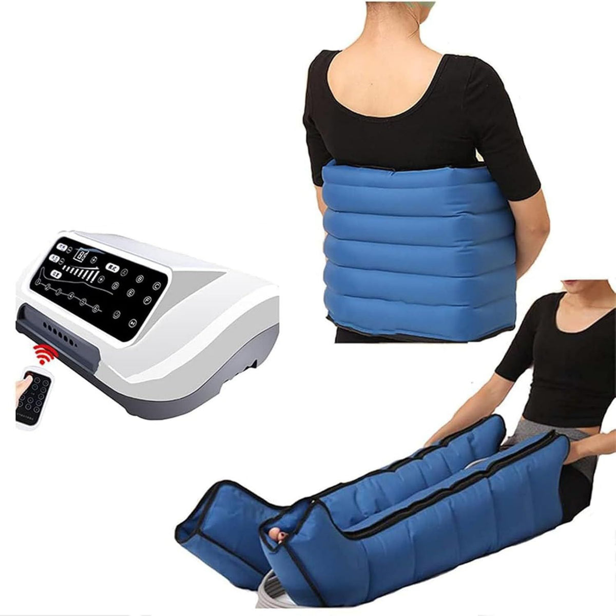 Bottes de pressoth¨¦rapie ¨C massage par compression d'air, pour pieds et jambes