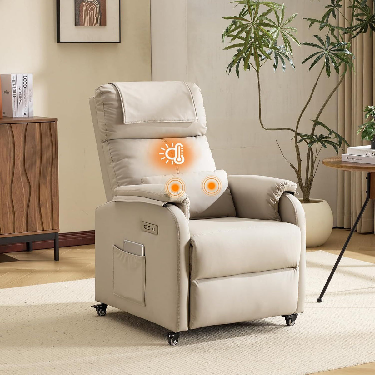Fauteuil de massage - avec port USB, avec chauffage
