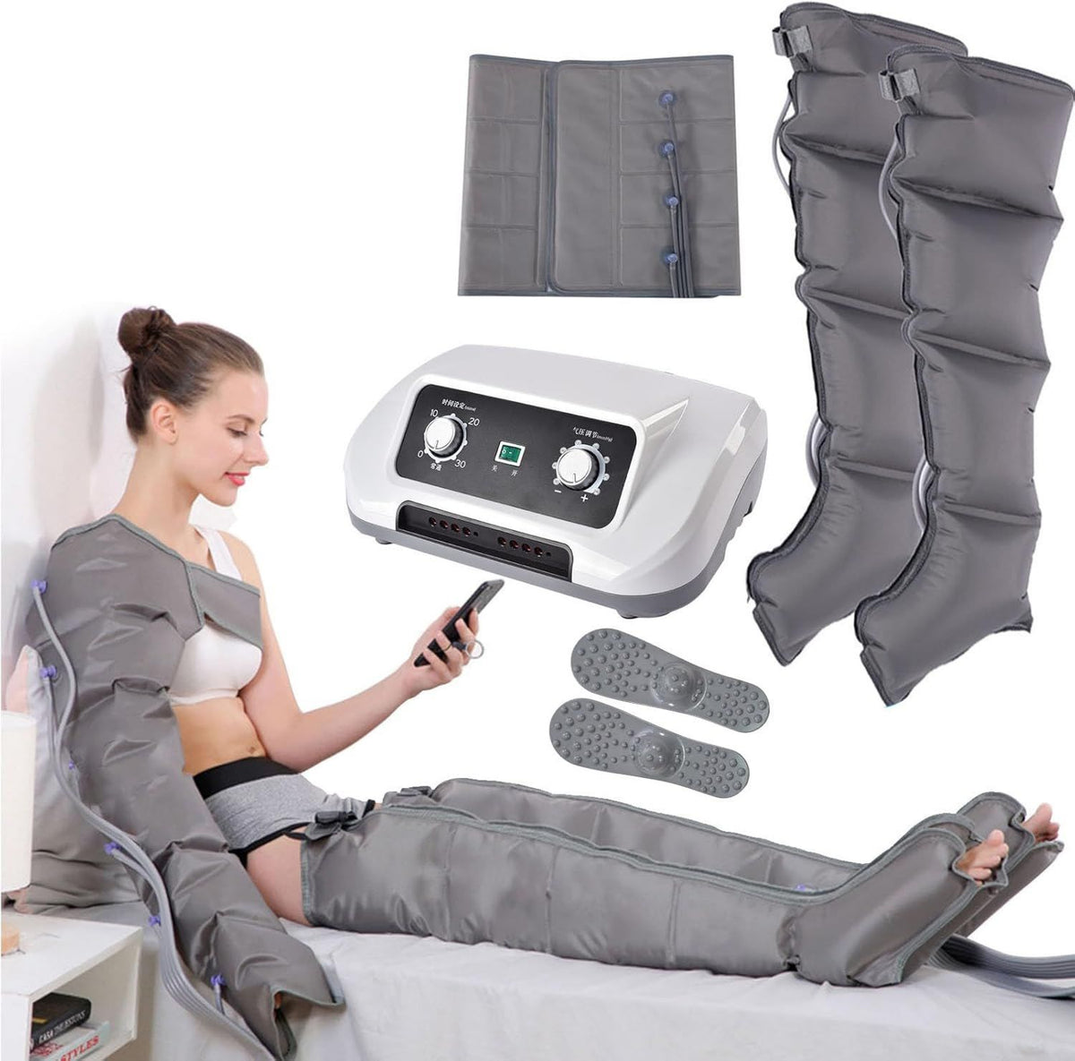 Bottes de pressoth¨¦rapie ¨C massage par compression d'air, usage professionnel