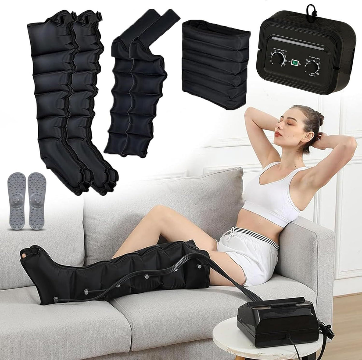 Bottes de pressoth¨¦rapie: massage par compression d'air
