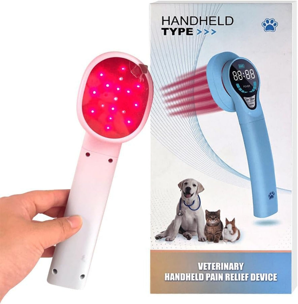 Pet-Cure Appareil de luminoth¨¦rapie pour animaux de compagnie 665 mW: rouge
