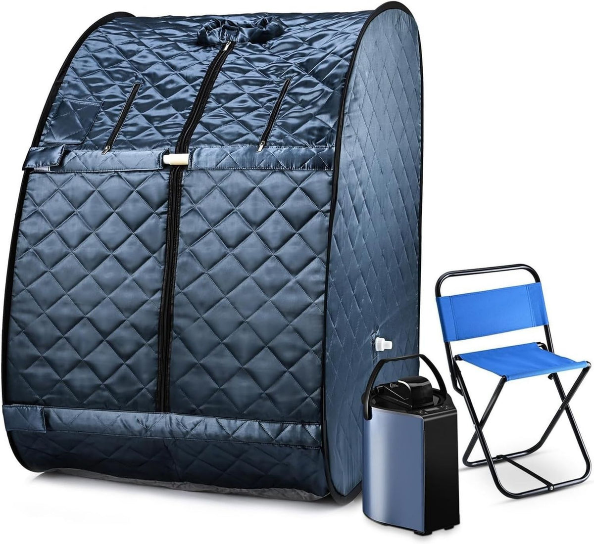Sauna vapeur portable: L 800, pliable, avec t¨¦l¨¦commande, format portable, 3 L, 800 W, noir