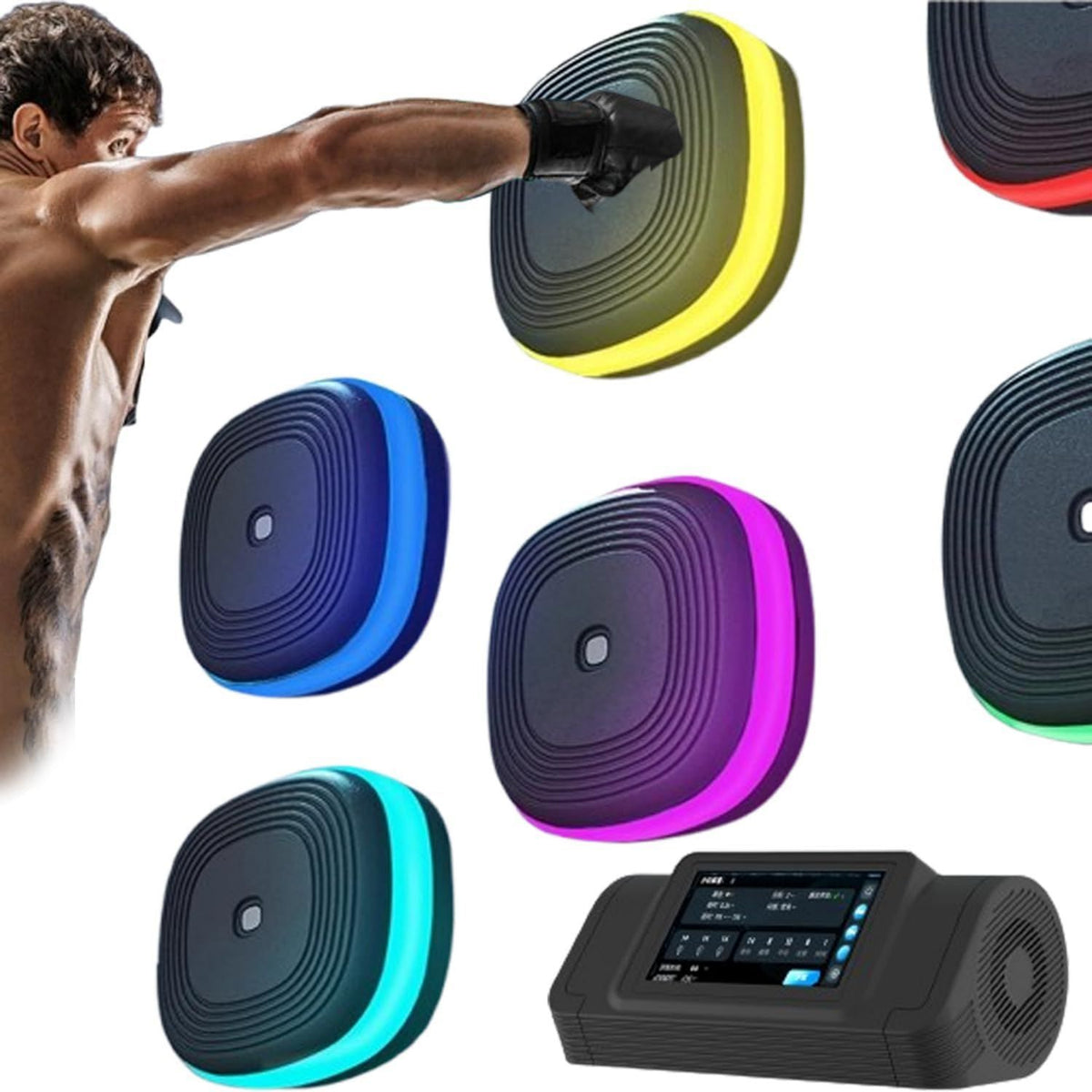 Machine de boxe musicale ¨C montage mural, 10 modes