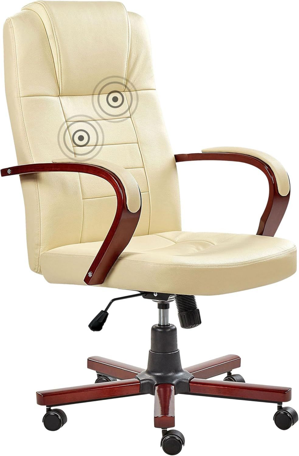 Fauteuil de massage - r¨¦glable, avec chauffage, beige
